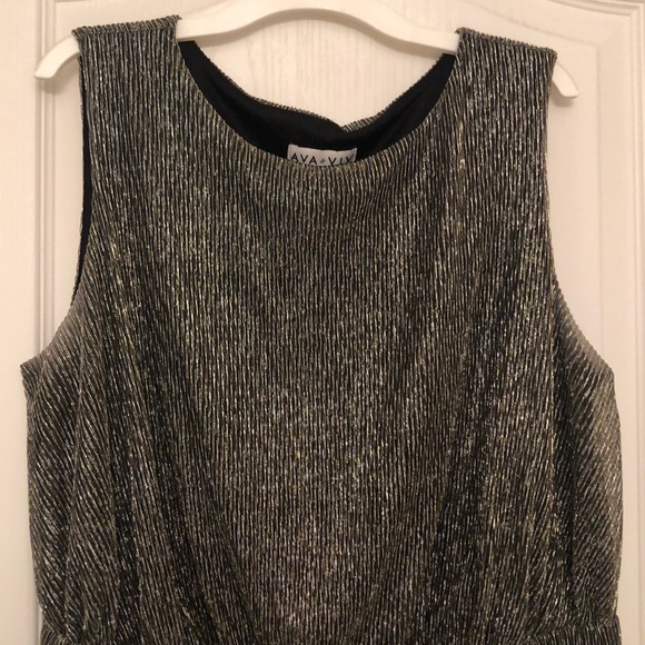 Ava & Viv Sleeveless Gold Dress - Picture 6 of 7